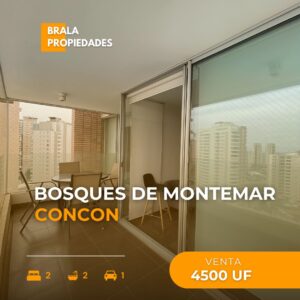 Venta departamento Bosques de Montemar, Concon
