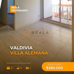 Arriendo departamento Villa Alemana