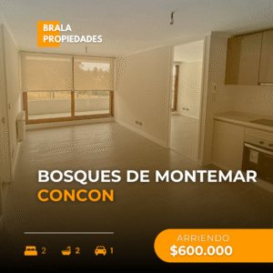 Arriendo departamento Bosques de Montemar, Concon