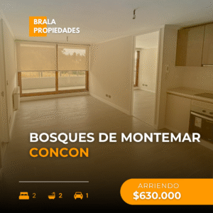 Arriendo departamento Bosques de Montemar, Concon